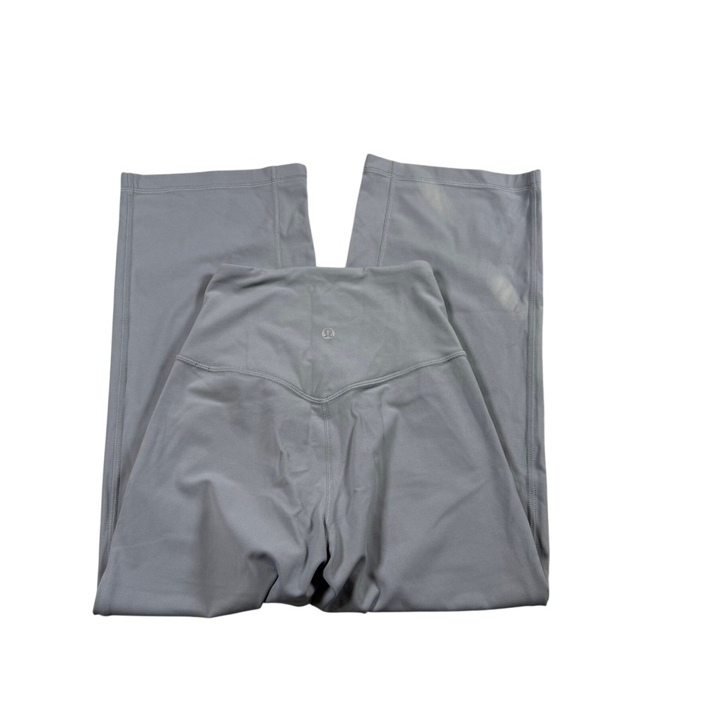 Lululemon Womens 0 Align Wide Leg Super High Rise Crop 23" Pant Grey Pockets